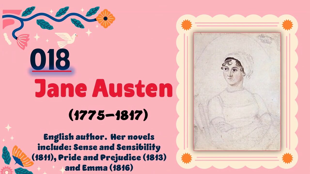Jane Austen (1775–1817)| TOP 150 Women That CHANGED THE WORLD | Short Biography