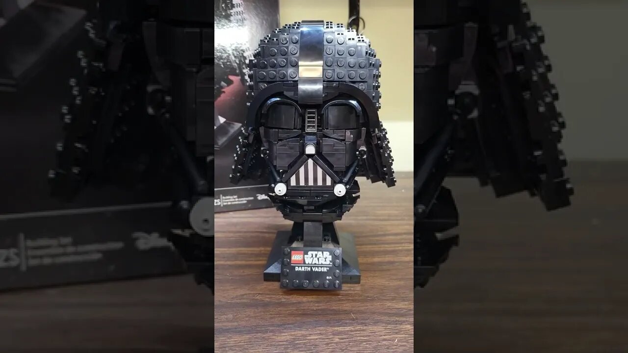 Darth Vader helmet - Lego Star Wars set 75304 - Now with AH! sticker