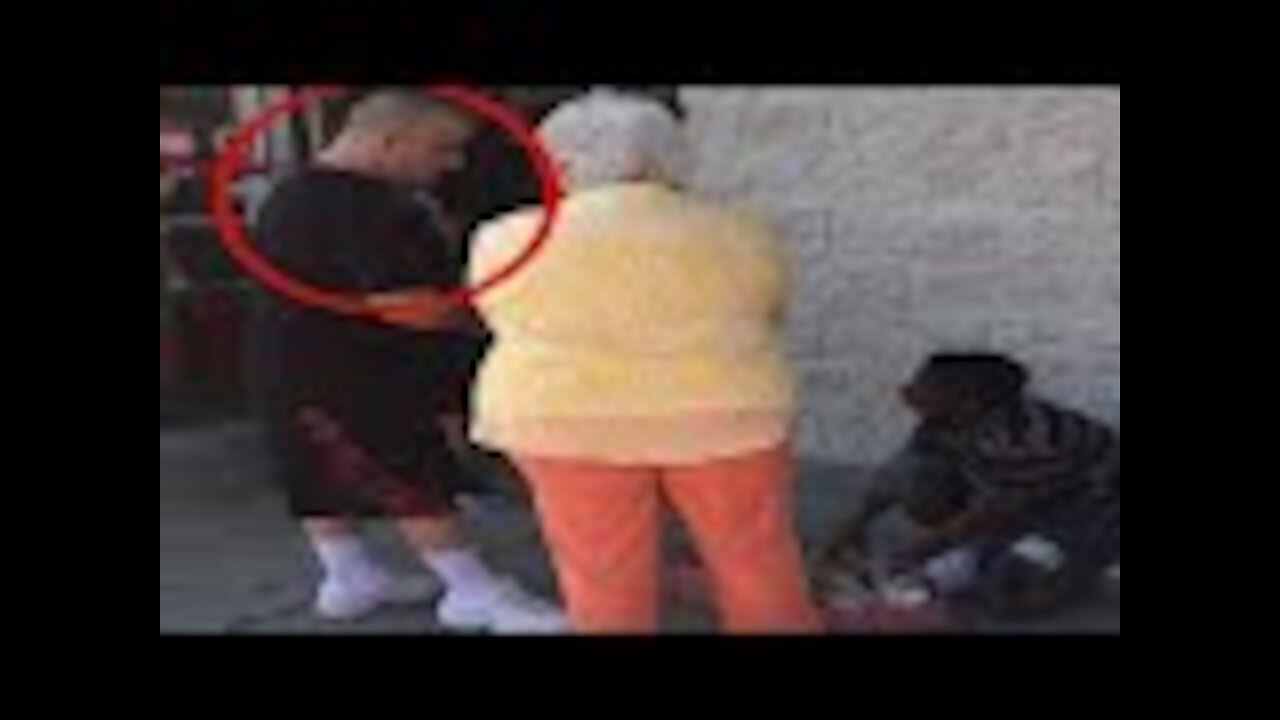 Old Lady Starts Yelling At Kid Who Is Selling Halloween Candy, Stranger Steps In And Saves The Day