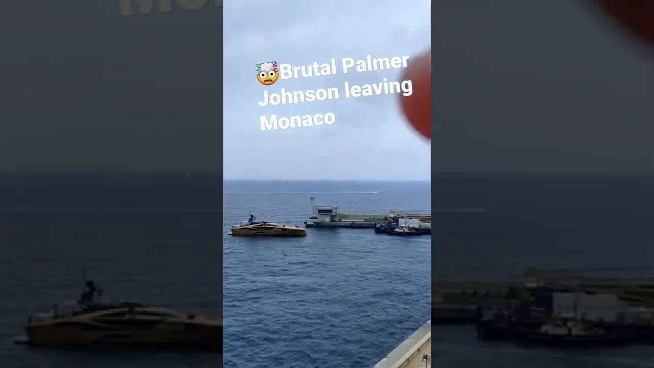 Palmer Johnson leaving Monaco 🤩