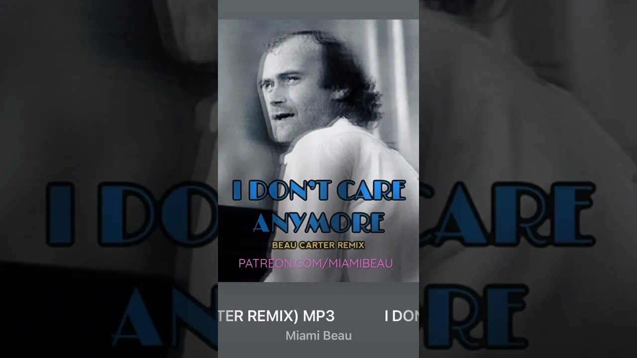 I Don’t Care Anymore (Beau Carter Remix) - Phil Collins Cover