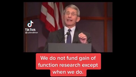 Dr. Fauci lied and people died! Gain of function = Bo-Weapon