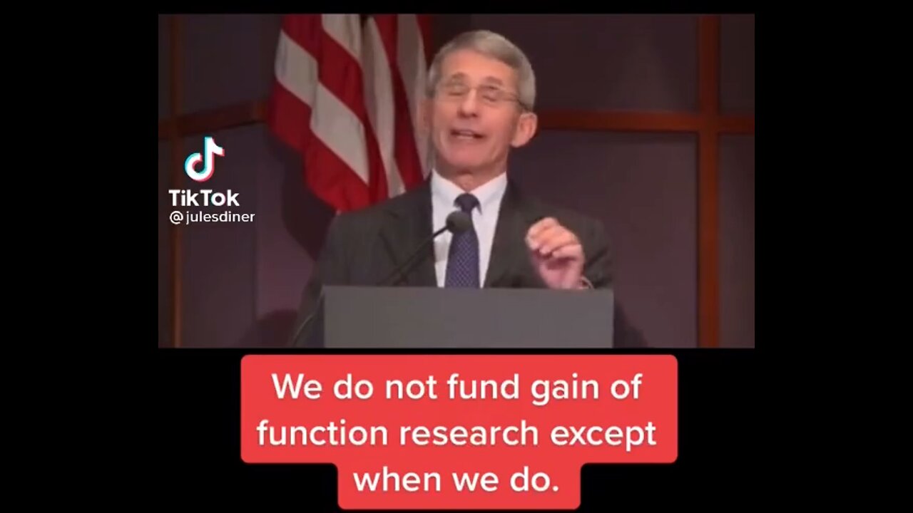 Dr. Fauci lied and people died! Gain of function = Bo-Weapon