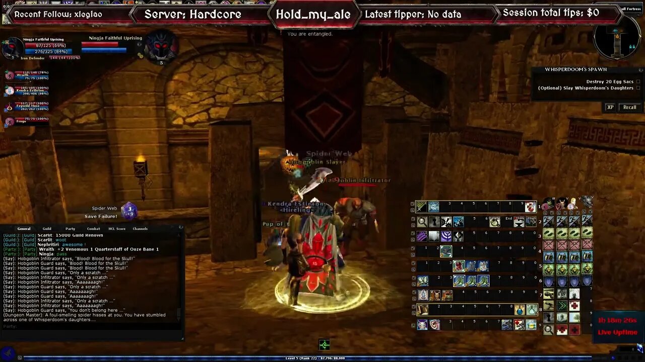 Lets Play DDO Hardcore Season 7 wHold My Ale 12 31 22 10of10