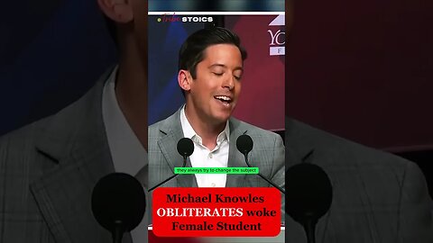 Woke Female Student OBLITERATED By @MichaelKnowles : Feelings Were Hurt #redpill