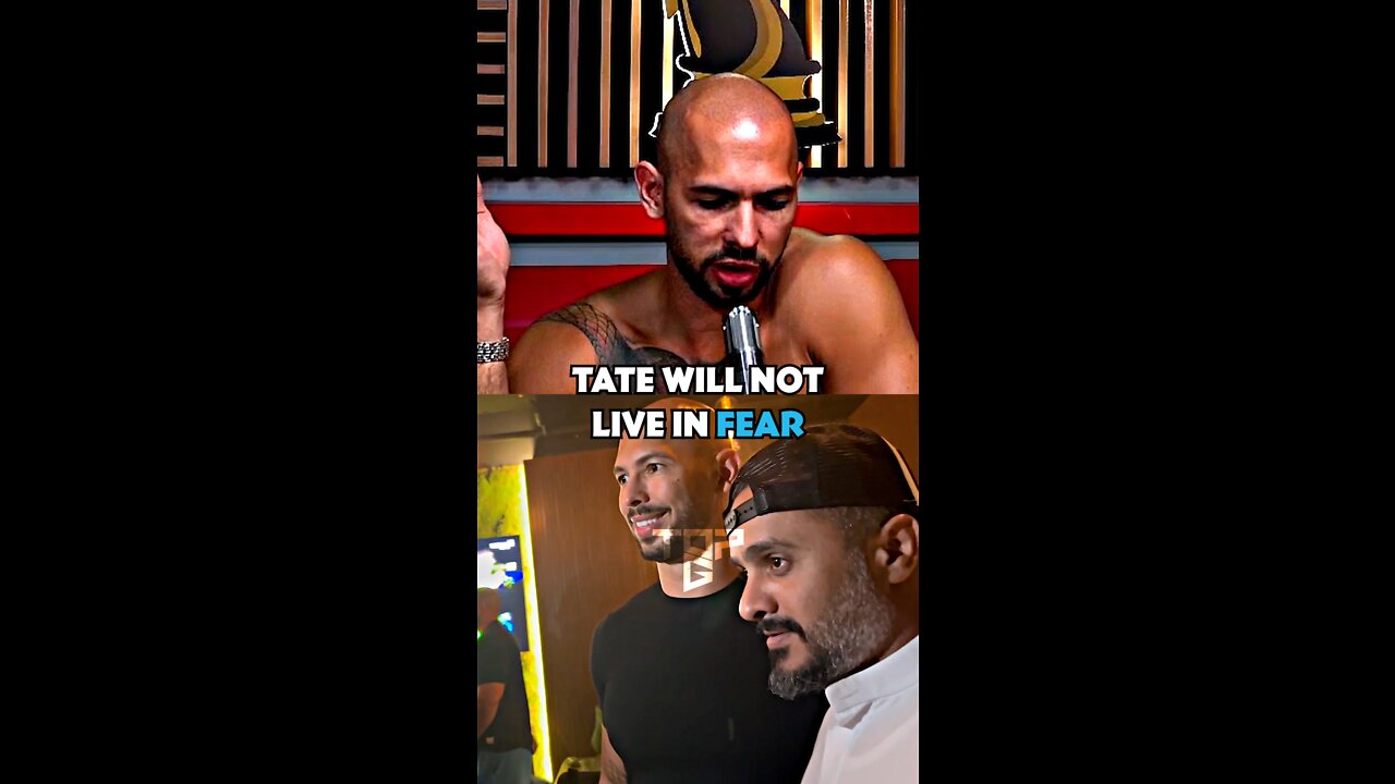 Andrew Tate Will Not Live In Fear