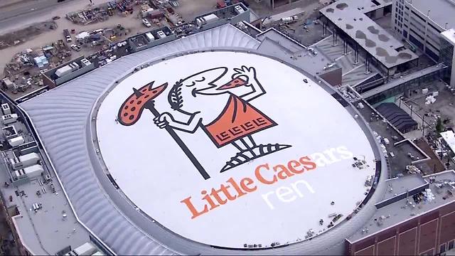 Little Caesars Arena's roof almost complete