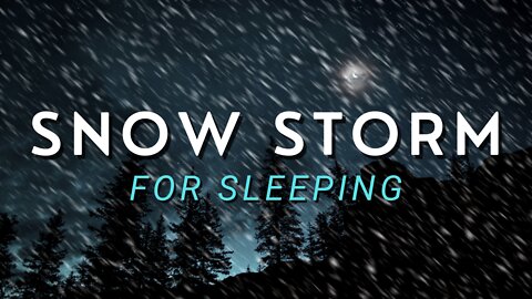 Heavy SnowStorm Sounds for sleeping, Winter storm sounds | Howling wind sounds for sleeping