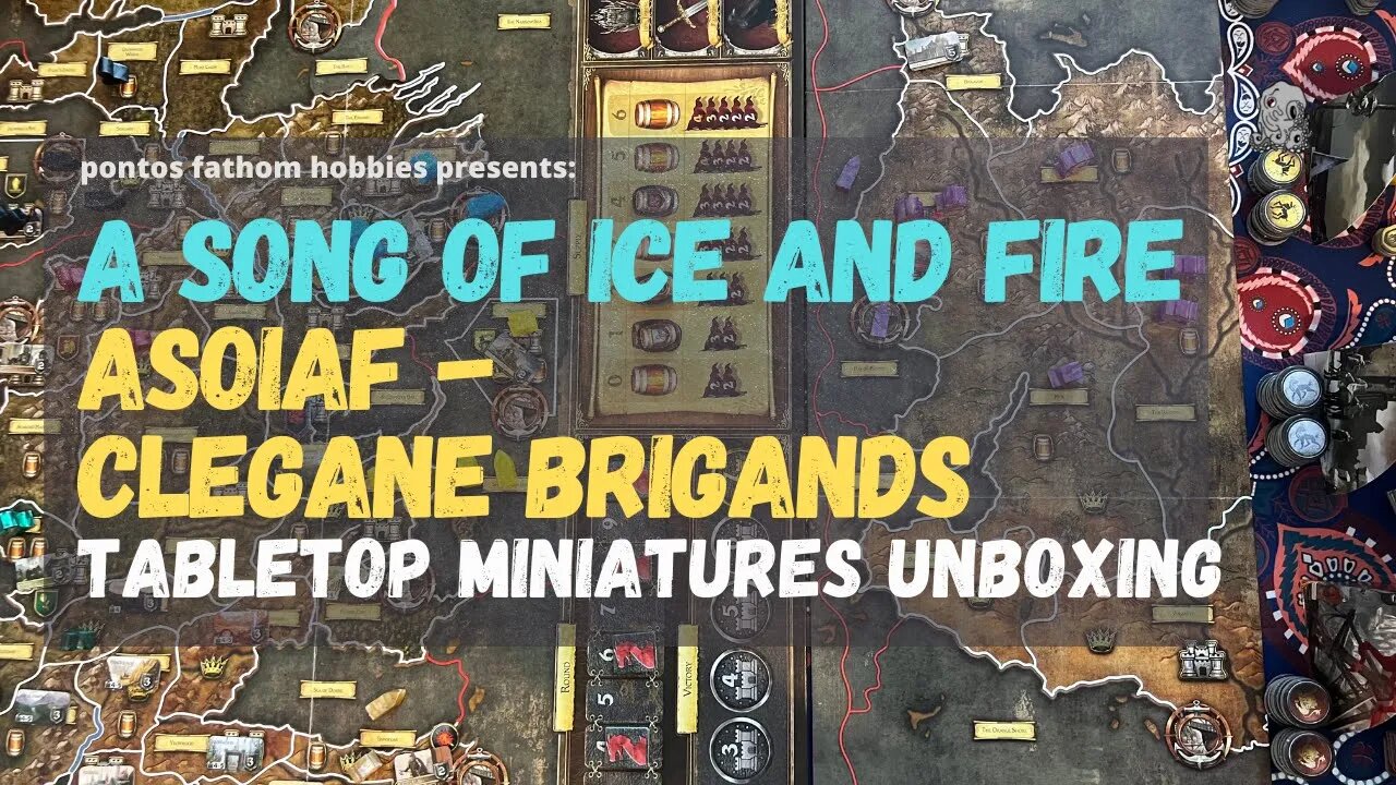 ASOIAF Tabletop Minuatures Unboxing for the Clegane Brigands - Game of Thrones Gaming