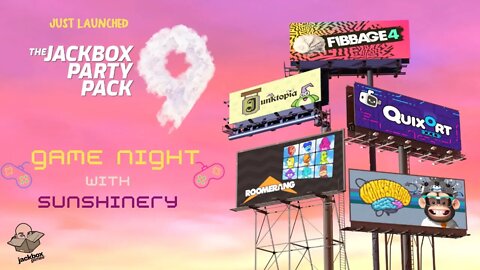 Saturday Night Game Night | Jackbox NEW Party Pack 9 | with Sunshinery & Friends