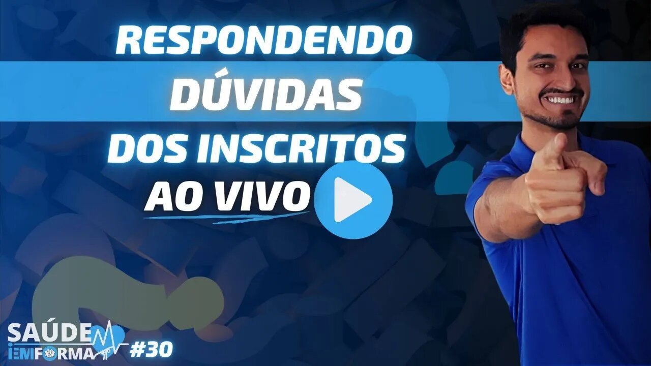 ⭕Respondendo Dúvidas dos Inscritos 🎙Tire sua Dúvida sobre Saúde, Treino, Algum vídeo... [LIVE #30]