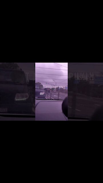 Military Equipment Moving Towards Moscow near Ramensky