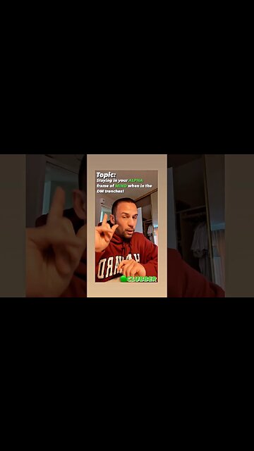 Staying in your ALPHA frame of MIND when in the DM trenches!