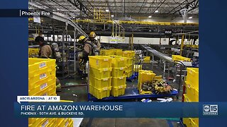 Fire at Amazon warehouse in Phoenix