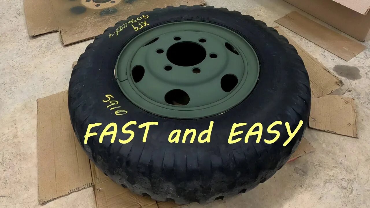 M35A2 "Deuce And A Half" Fast And Easy Wheel Painting