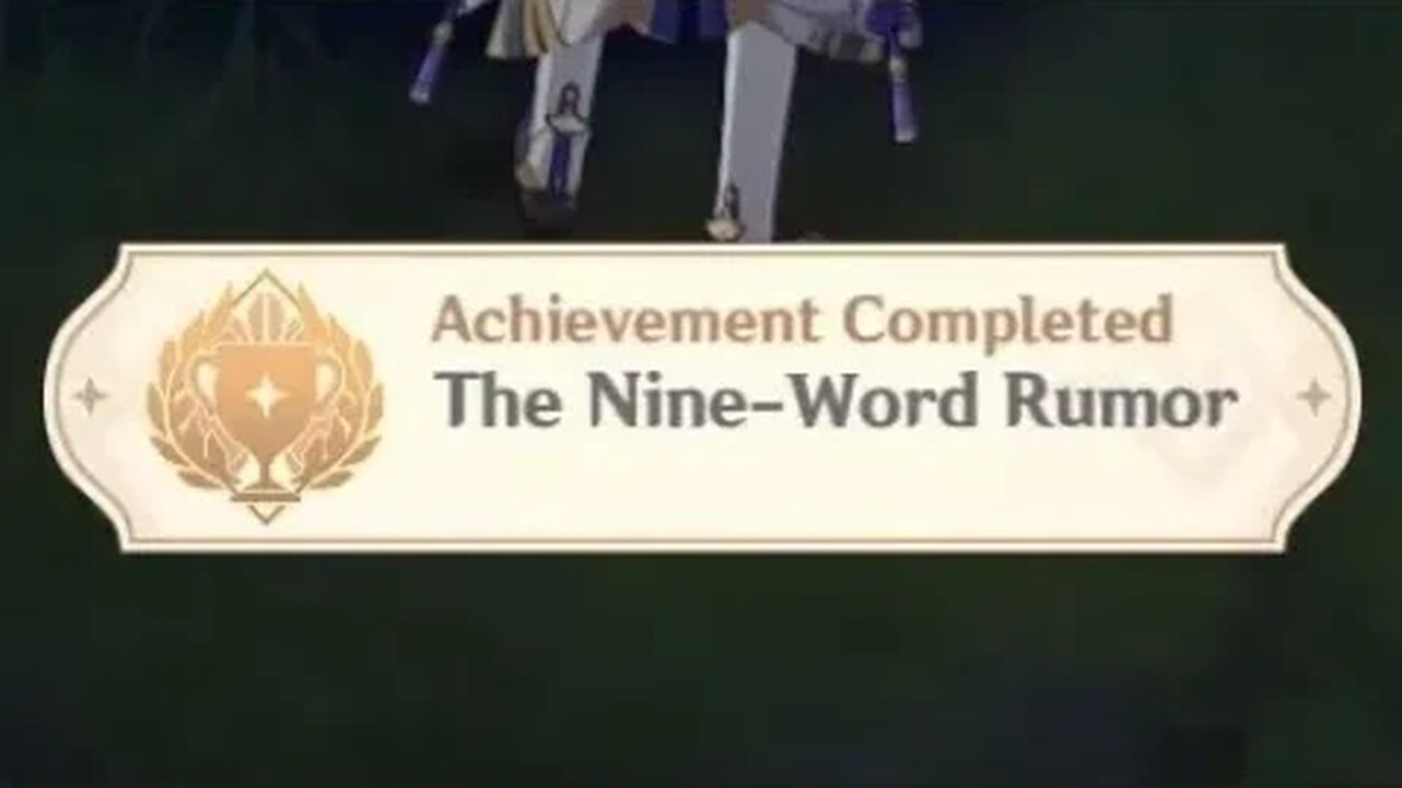 "9 Word Rumor" Achievement (Genshin Impact)