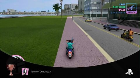 Tommy "Duas Rodas" - Complete a missão "Moto Raptada" - Grand Theft Auto: Vice City