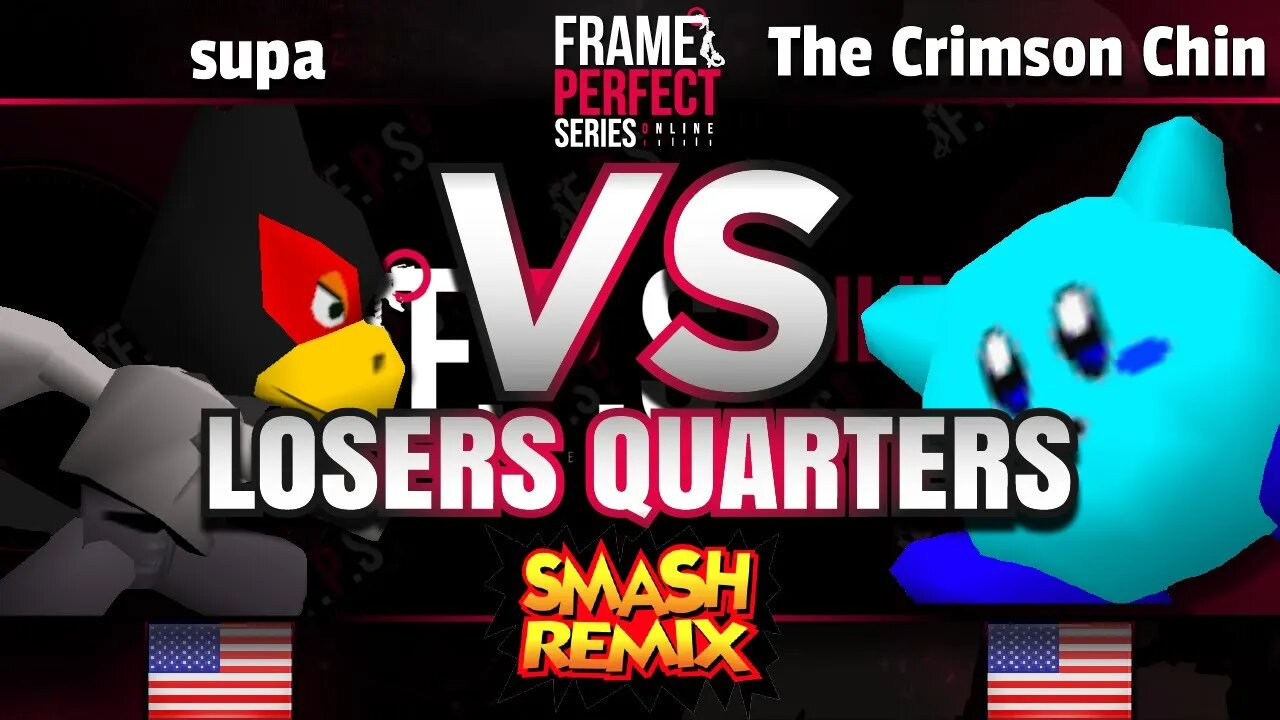 FPS3 Online - supa (Falco/C. Falcon) vs. The Crimson Chin (Kirby) - Smash Remix Losers Quarters