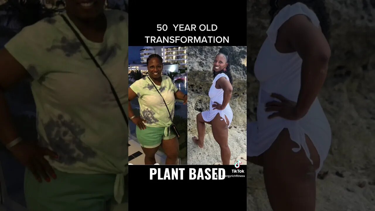 5️⃣🅾️ year old “PLANT BASED” 1 year transformation #holistichealing #weightlosstransformation