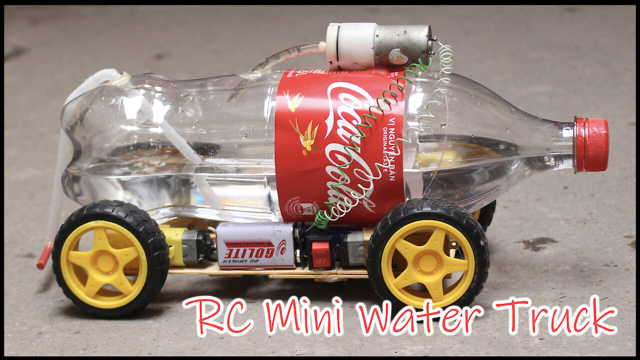 How to make a Water Tank RC Mini Truck - Osamu Creation Channel