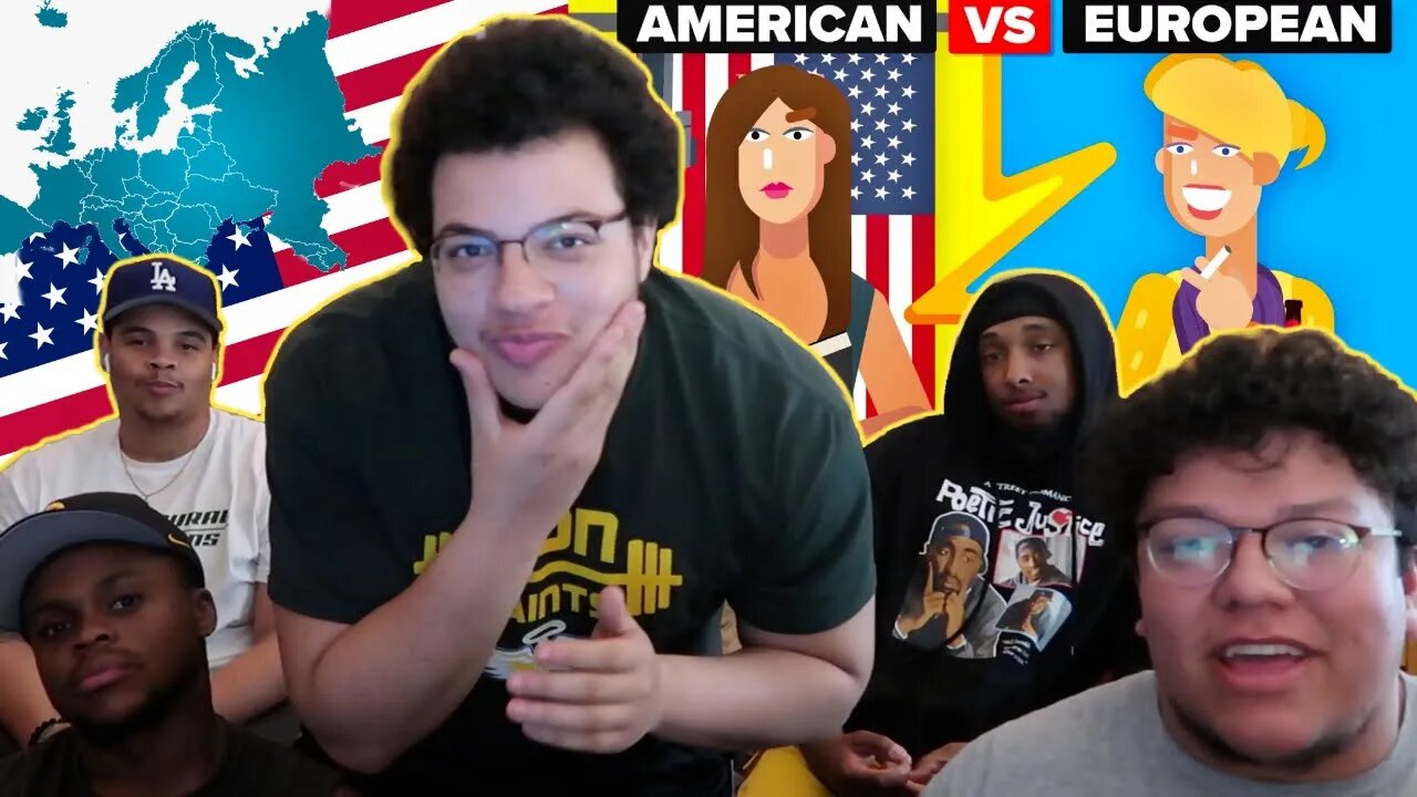 AMERICAN BOYS REACT TO AMERICAN GIRLS VS EUROPEAN GIRLS