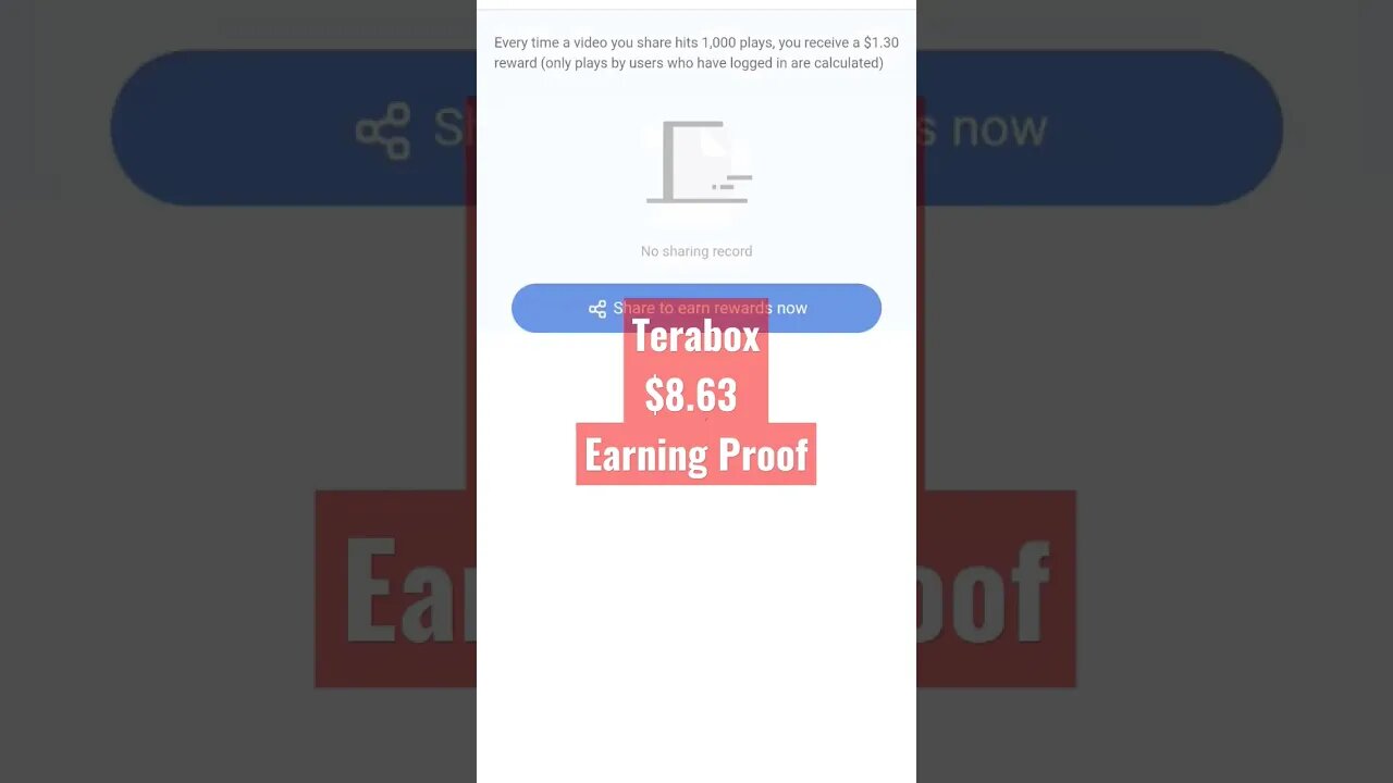Terabox $8.63 live earning proof #shorts #terabox #earningapps #howto #ytshorts