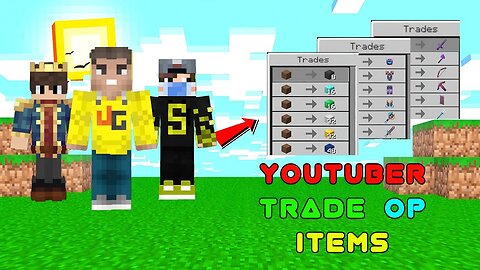 Youtuber Trade Op Items | Official Trailer | Minecraft