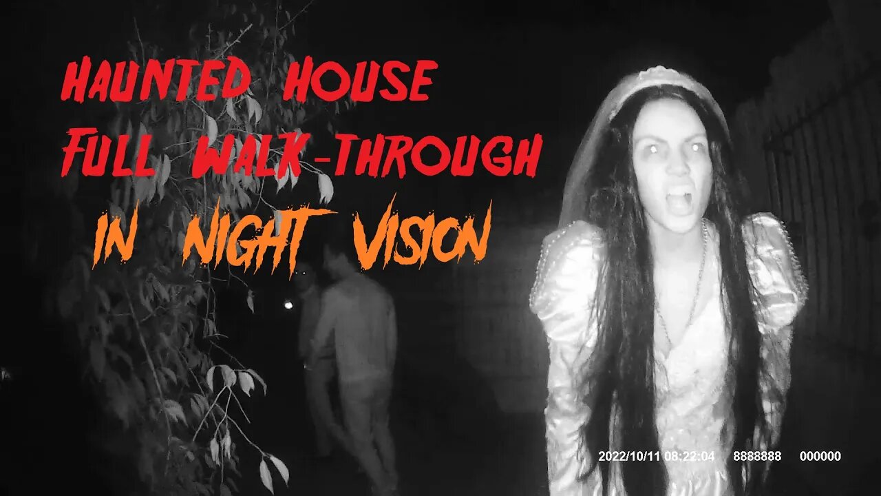 Haunted House Full Walk Through in Night Vision