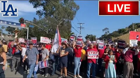 PROTEST! Thousands of Christians have shut down the main entrance to Dodger Stadium for Pride Night