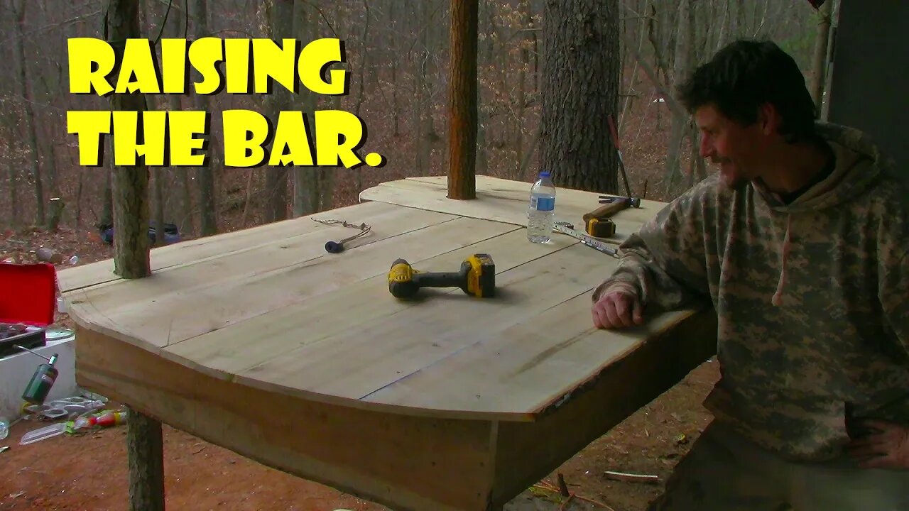 Bar and GriLL in the Woods! Full Construction Off-Grid Bar and Kitchenette