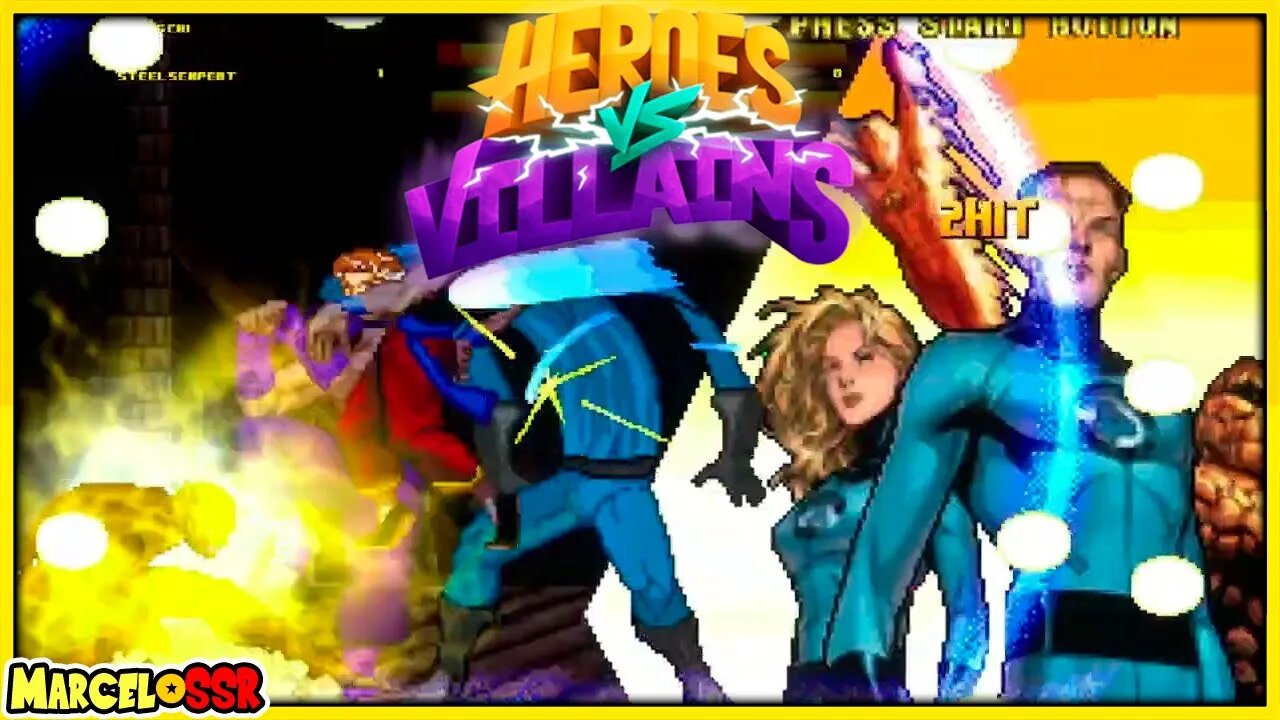 Chang Chi & Steel Serpent Vs. Pantha & Mr Fantastic - Heroes X Villains M.U.G.E.N