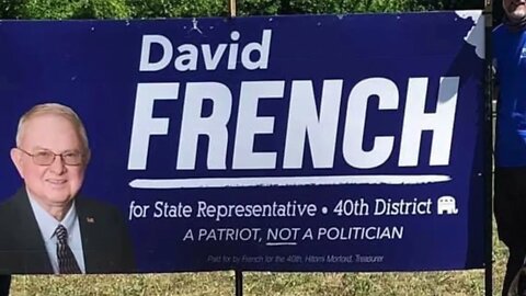 Representative David French at the Leavenworth County 2021 GOP picnic￼