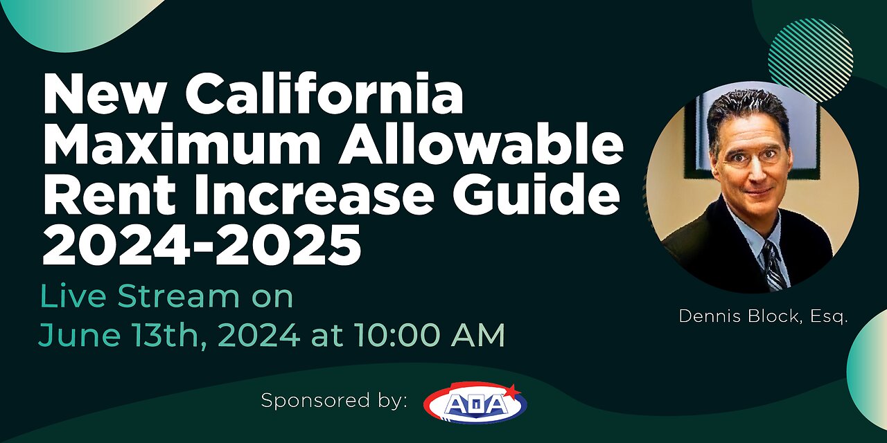 New California Maximum Allowable Rent Increase Guide 2024-2025