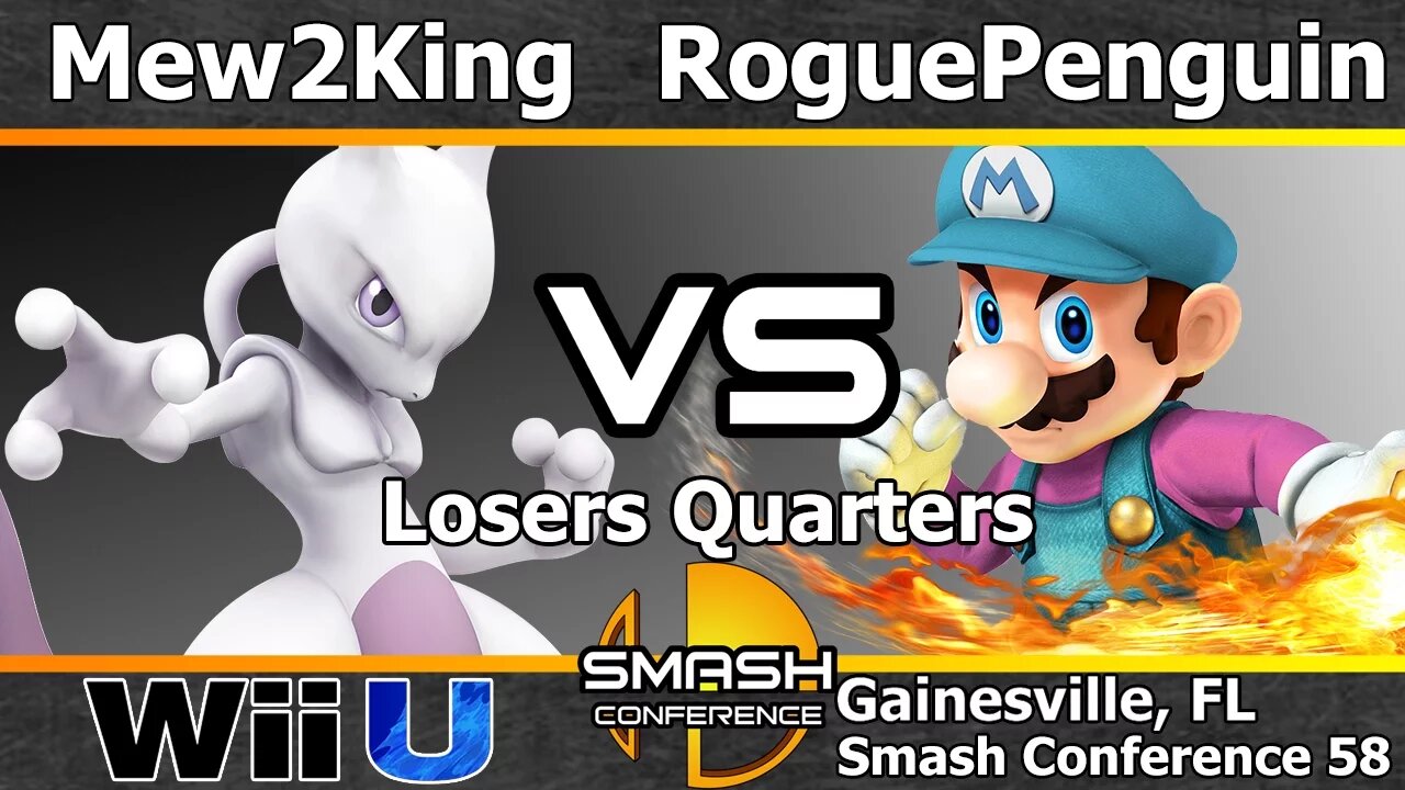 COG MVG|Mew2King (Mewtwo) vs. RoguePenguin (Mario) - Losers Quarters - SC58