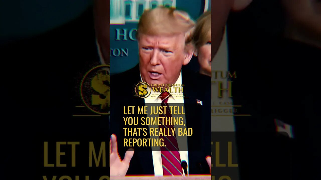 DONALD TRUMP completely DESTROYS Bad Reporting | #SHORTS #SIGMAMALE #TRUMP