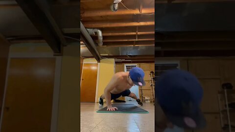 One Handed Push ups (weak arm)