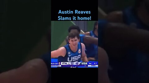 Austin Reaves With the Put Back Jam #shorts #fiba #lakers