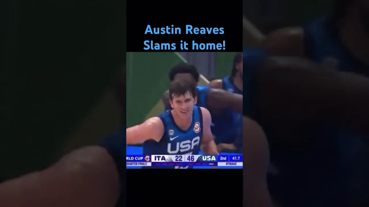 Austin Reaves With the Put Back Jam #shorts #fiba #lakers