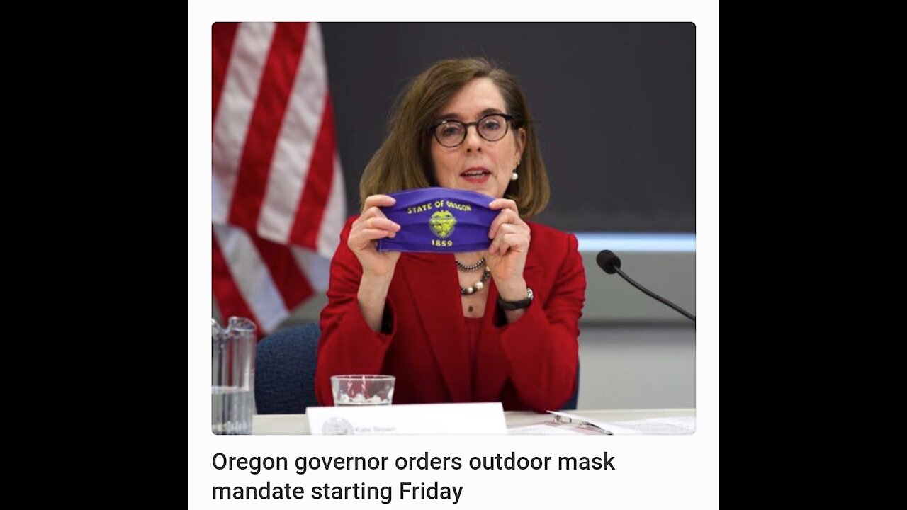 Oregon governor orders outdoor mask mandate starting Friday