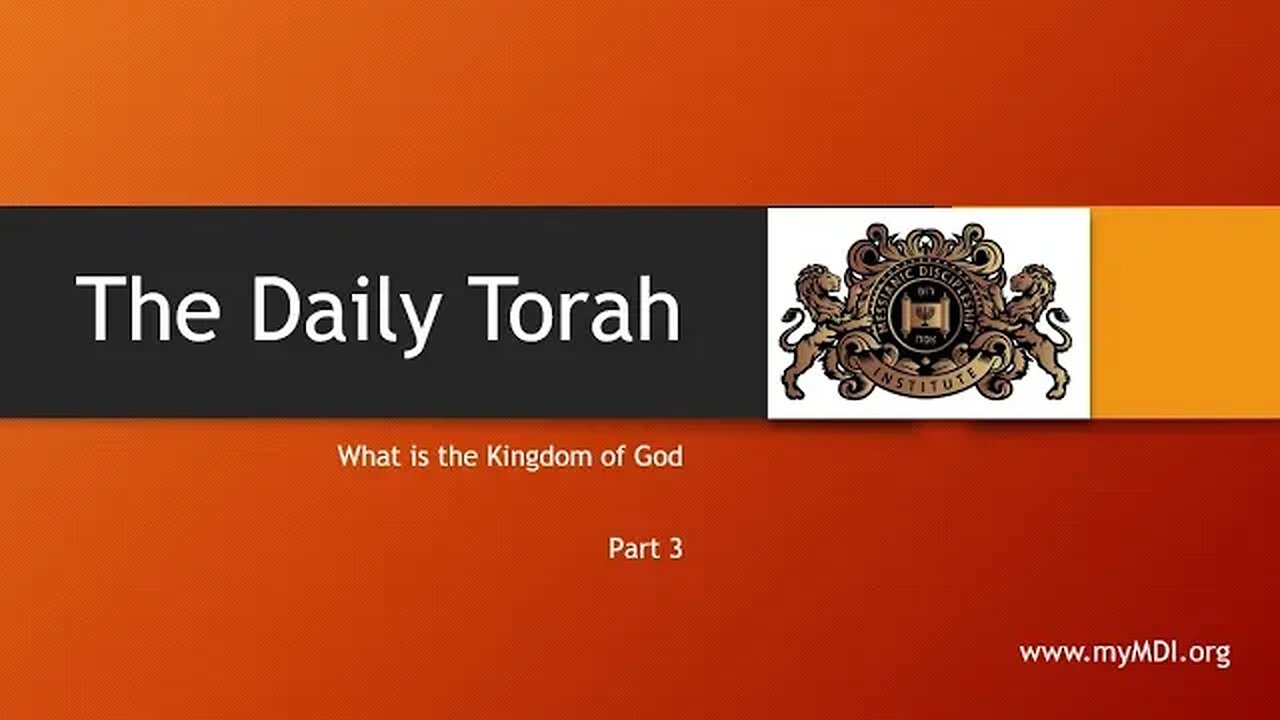 What is the Kingdom of God - Part 3