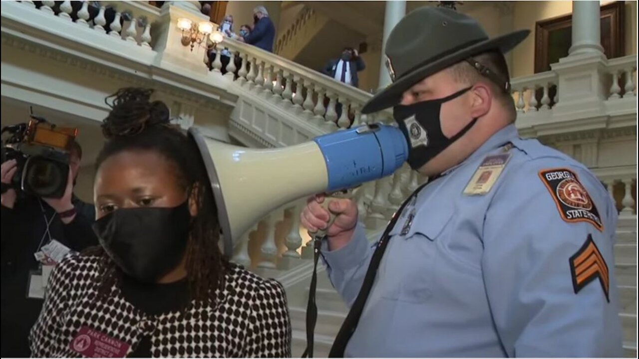 Democrats Storm Georgia Capitol After VOTER ID LAW PASSED!