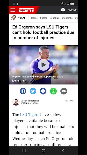 TO MANY INJURIED TO PRACTICE!