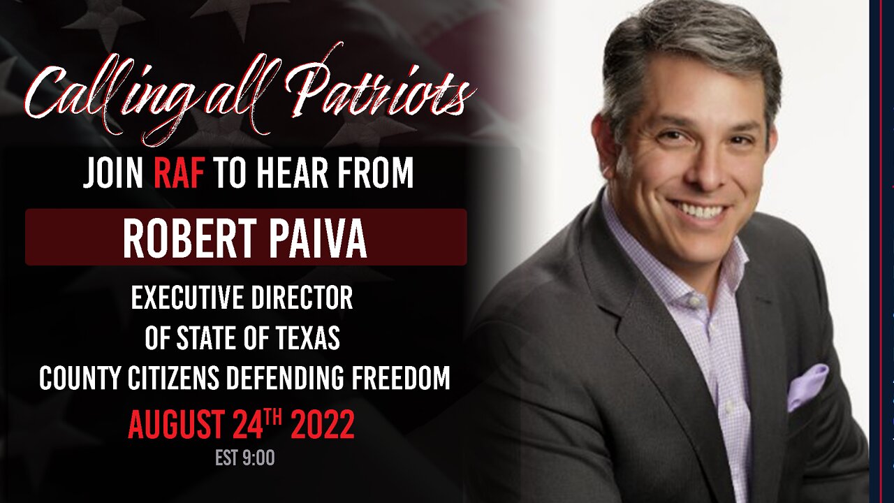 Red America First 8-24-22 meeting with Robert Paiva