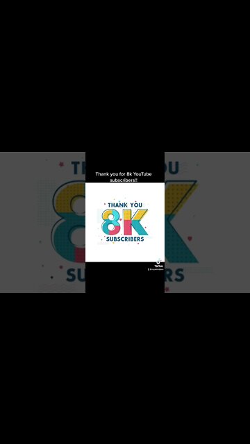 Thank you for the 8k Subs!! #shorts