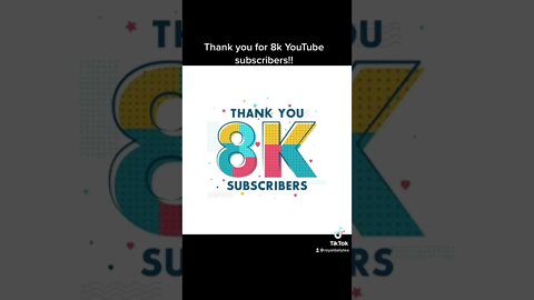 Thank you for the 8k Subs!! #shorts