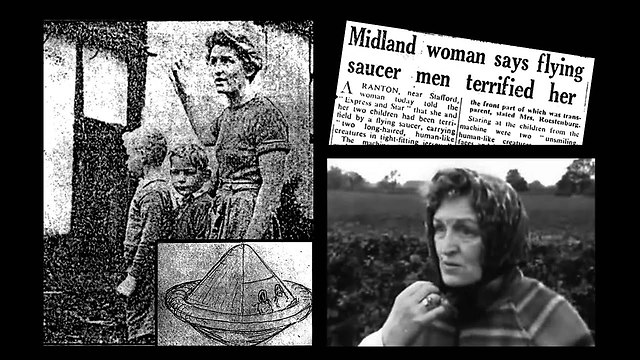 Mrs.Jessie Roestenberger And Sons 1954 "UFO" Encounter, Staffordshire, U.K.- October 21, 1954