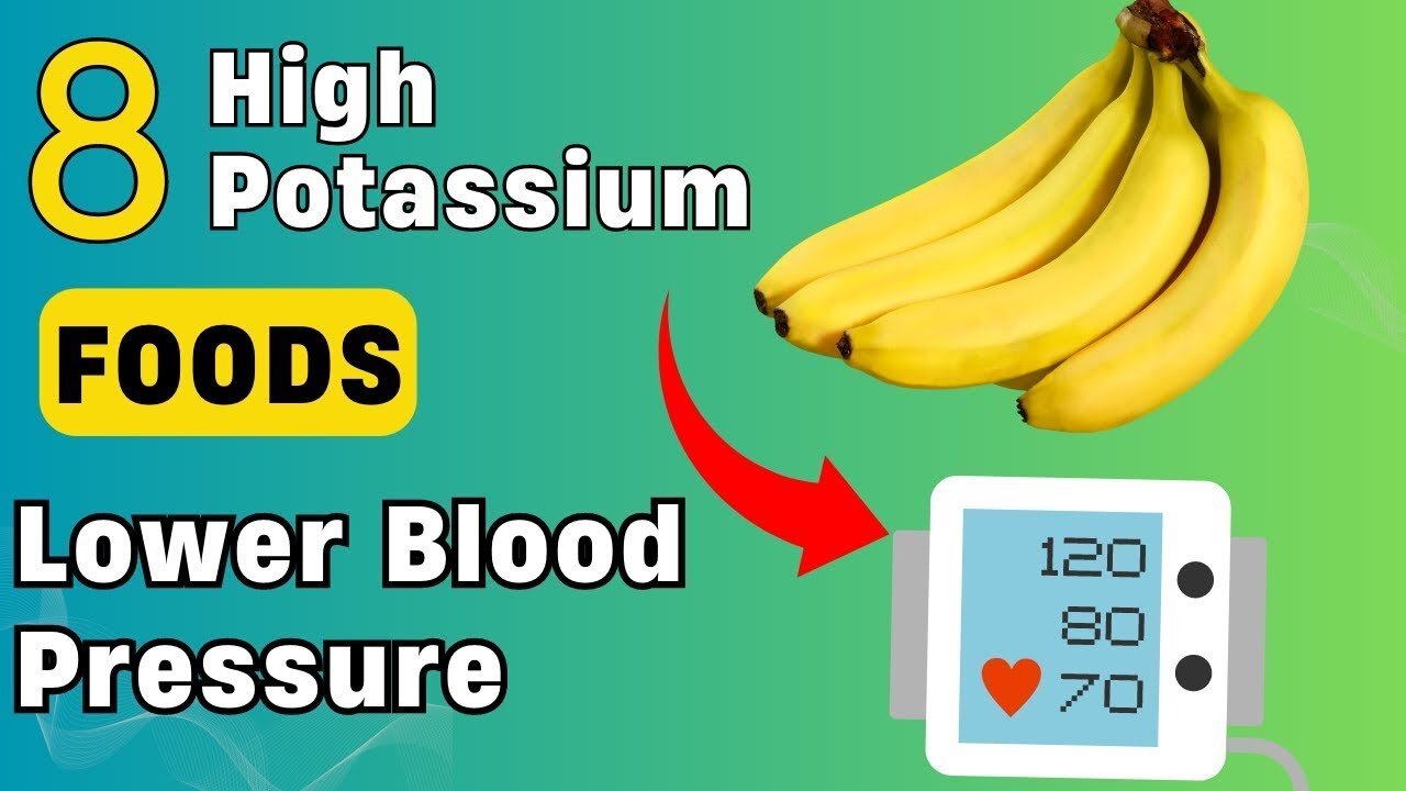 WARNING! 8 NATURAL High Potassium Foods to Lower Blood Pressure You need to Eat every day