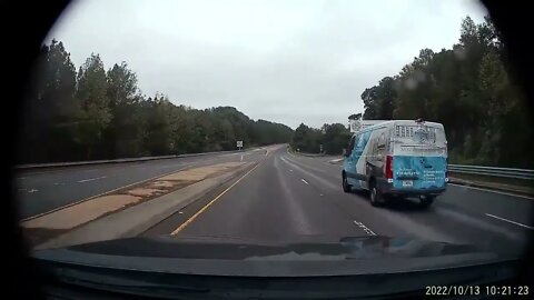 Company truck pulls out across 4 lanes #dashcam