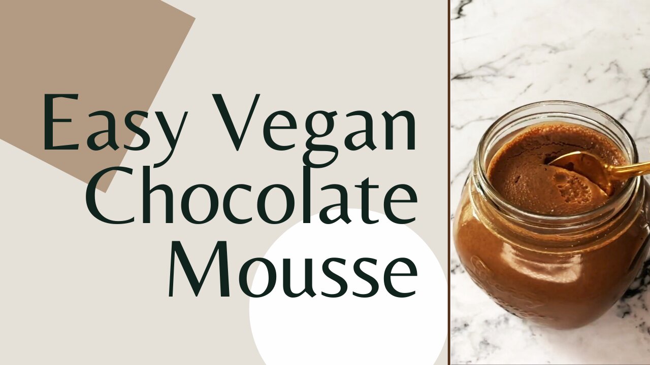 Easy Vegan Chocolate Mousse (4 Ingredients)