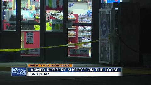 Green Bay gas station robbed, suspect sought